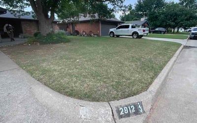 Photo of Shelby P.'s yard after getting lawn care in Sapulpa, OK