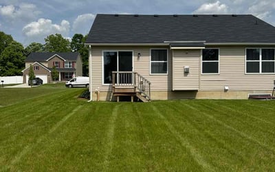 Photo of Sharla G.'s yard after getting lawn care in Ada, MI