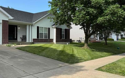 Photo of Erin P.'s yard after getting lawn care in Saint Ann, MO