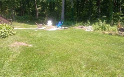 Photo of Manny P.'s yard after getting lawn care in Stafford Springs, CT