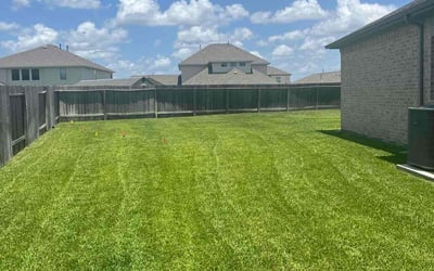 Photo of Darryl P.'s yard after getting lawn care in Imperial, MO