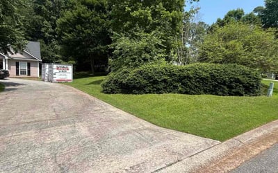 Photo of Zoe P.'s yard after getting lawn care in Dacula, GA