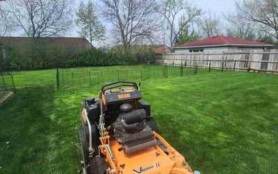 Photo of Frank K.'s yard after getting lawn care in Bensenville, IL