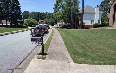 Photo of Adrianne B.'s yard after getting lawn care in Toledo, OH