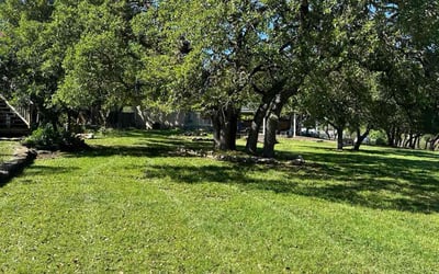 Photo of James T.'s yard after getting lawn care in Canyon Lake, TX