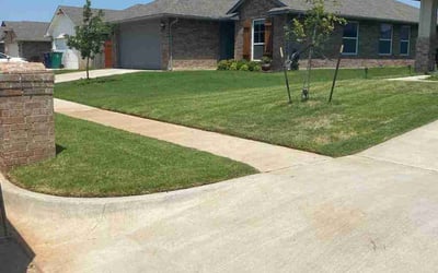 Photo of Rawan A.'s yard after getting lawn care in Little Elm, TX