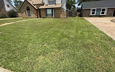 Photo of Eileen H.'s yard after getting lawn care in Pleasanton, TX