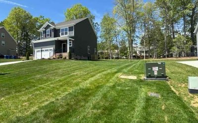 Photo of Jeannette G.'s yard after getting lawn care in Chesterfield, VA