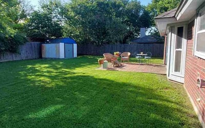 Photo of Luis H.'s yard after getting lawn care in Burleson, TX