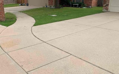 Photo of Chelsey B.'s yard after getting lawn care in Haslet, TX
