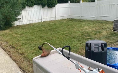 Photo of Nicole B.'s yard after getting lawn care in Winthrop, MA