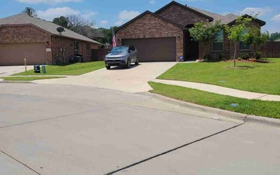 Photo of Andrew S.'s yard after getting lawn care in Azle, TX