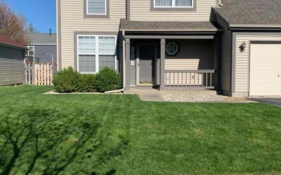 Photo of Donna M.'s yard after getting lawn care in Mundelein, IL