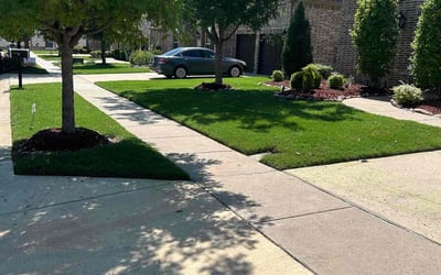 Photo of Susma S.'s yard after getting lawn care in Roanoke, TX
