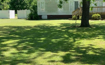 Photo of Jessenia G.'s yard after getting lawn care in Decatur, TX