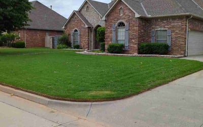 Photo of Kevin K.'s yard after getting lawn care in Bethany, OK