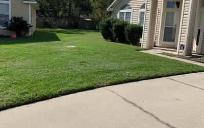 Photo of Jannell W.'s yard after getting lawn care in Augusta, ME