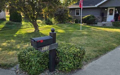 Photo of Elisha O.'s yard after getting lawn care in Troy, IL