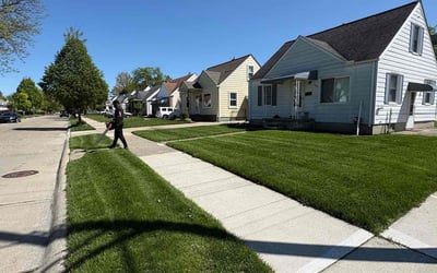 Photo of Kimberly S.'s yard after getting lawn care in Milford, MI
