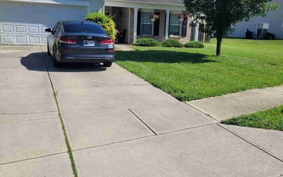 Photo of Maggie H.'s yard after getting lawn care in Jeffersonville, IN