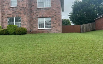 Photo of James B.'s yard after getting lawn care in Jenks, OK