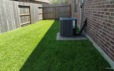 Photo of Patrick C.'s yard after getting lawn care in San Antonio, TX