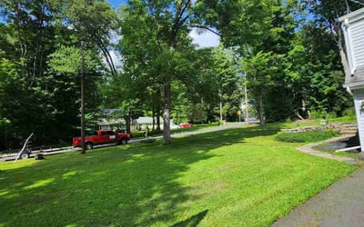 Photo of Jeannie R.'s yard after getting lawn care in Simsbury, CT