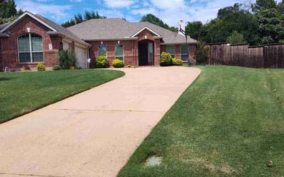 Photo of David B.'s yard after getting lawn care in Southlake, TX