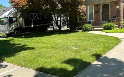 Photo of Hannah H.'s yard after getting lawn care in Birmingham, MI