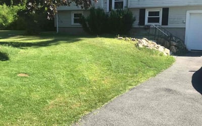 Photo of Claude M.'s yard after getting lawn care in Burlington, MA