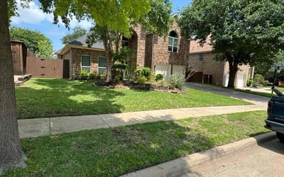 Photo of Rachelle Y.'s yard after getting lawn care in Grapevine, TX