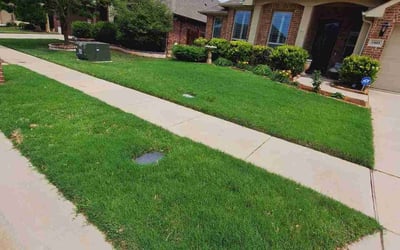 Photo of Jeff N.'s yard after getting lawn care in Aubrey, TX