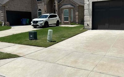 Photo of Chase J.'s yard after getting lawn care in Aubrey, TX
