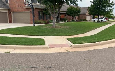 Photo of Alwyn D.'s yard after getting lawn care in Edmond, OK