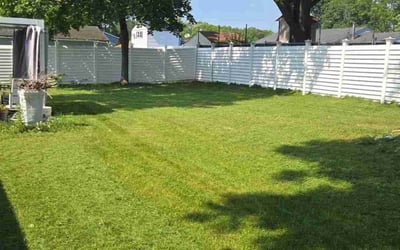 Photo of Jared F.'s yard after getting lawn care in East Meadow, NY