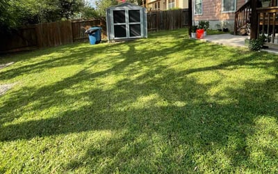 Photo of Kellyn C.'s yard after getting lawn care in Bend, OR