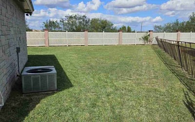 Photo of Maxine B.'s yard after getting lawn care in San Benito, TX