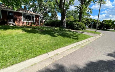 Photo of Amanda S.'s yard after getting lawn care in Crystal, MN