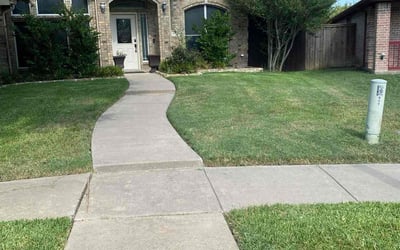 Photo of Michael C.'s yard after getting lawn care in Lancaster, TX