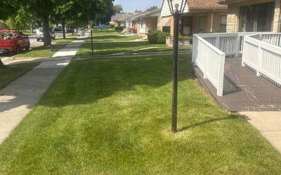 Photo of Carmon J.'s yard after getting lawn care in Eau Claire, WI