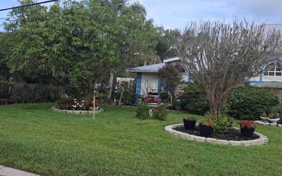 Photo of Gilbert B.'s yard after getting lawn care in Clanton, AL