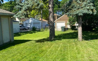 Photo of taylor s.'s yard after getting lawn care in Eau Claire, WI