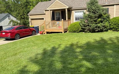 Photo of Linda B.'s yard after getting lawn care in Aurora, CO