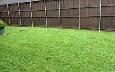 Photo of Jeoffrey B.'s yard after getting lawn care in Hyannis, MA
