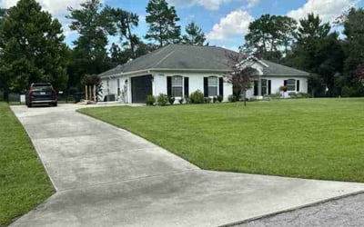 Photo of Bernice S.'s yard after getting lawn care in Oswego, IL