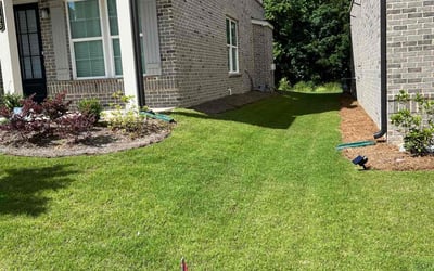 Photo of David M.'s yard after getting lawn care in Van Buren, AR