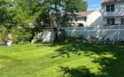 Photo of Cody D.'s yard after getting lawn care in Sussex, NJ