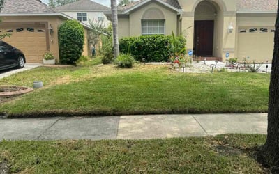 Photo of Ashley O.'s yard after getting lawn care in Oswego, IL