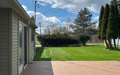 Photo of Matthew R.'s yard after getting lawn care in Spencerport, NY