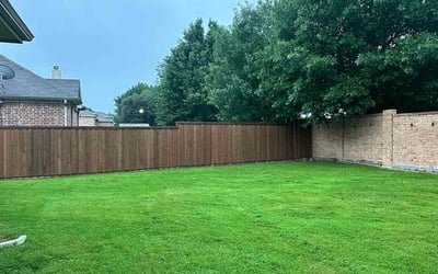 Photo of Gloria M.'s yard after getting lawn care in Jackson Heights, NY